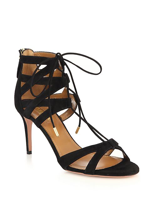 Aquazzura - Beverly Hills Suede Sandals