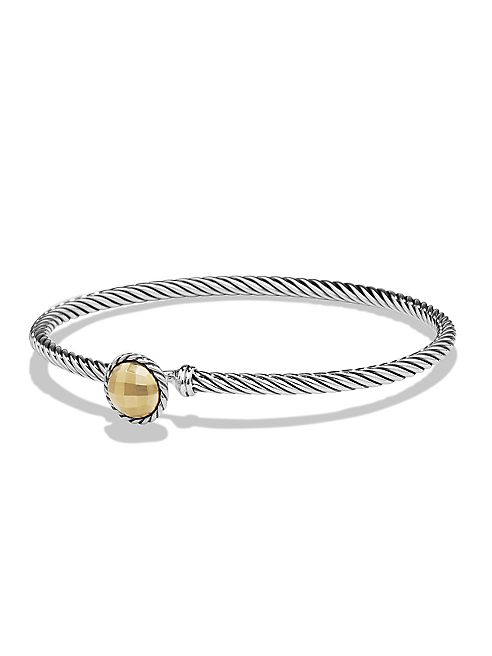 David Yurman - Châtelaine Bracelet with 18K Gold Dome