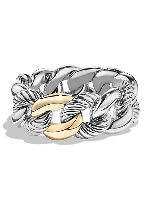 David Yurman - Belmont Curb Link Bracelet with 18K Gold