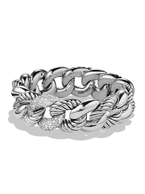 David Yurman - Belmont Link Bracelet with Diamonds