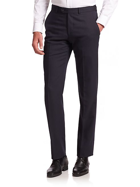 Armani Collezioni - Wool-Blend Dress Pants