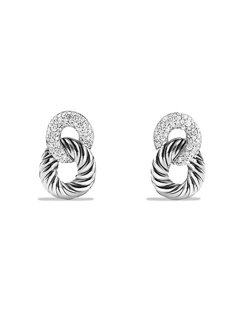 David Yurman - Belmont Link Drop Earrings with Diamonds