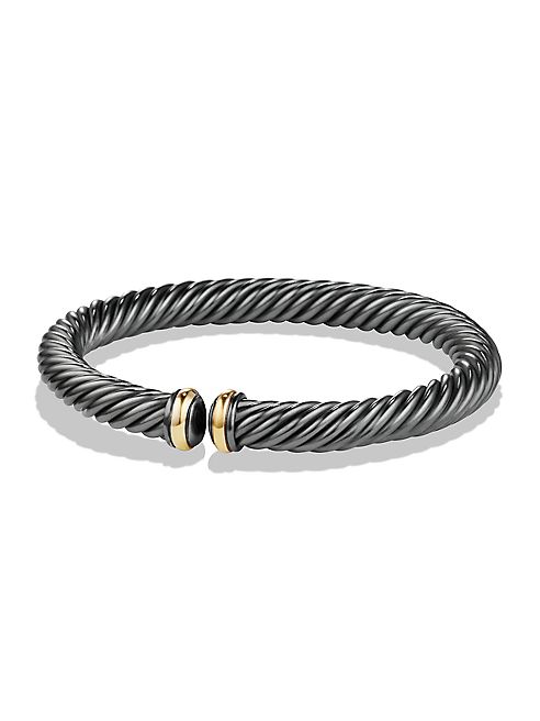 David Yurman - Cable Spira Bracelet with 18K Gold