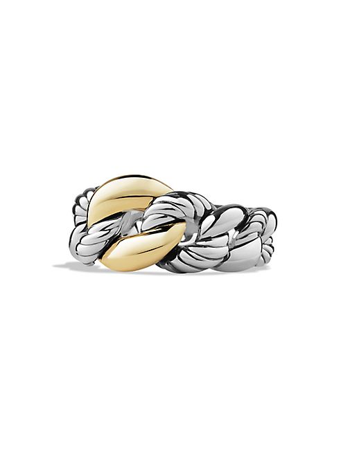 David Yurman - Belmont Curb Link Ring with Gold