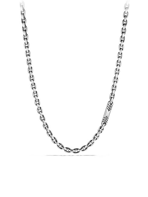 David Yurman - Exotic Stone Sterling Silver Chain-Link Necklace