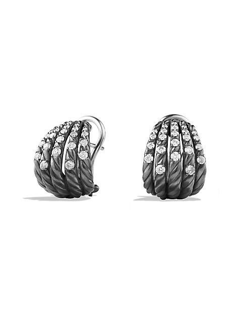 David Yurman - Tempo Earrings with Diamonds