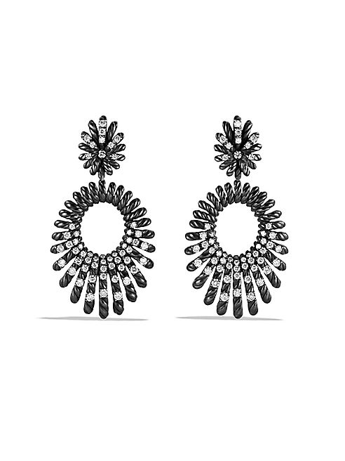 David Yurman - Tempo Double Drop Earrings with Diamonds