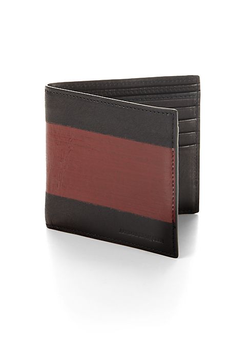 Alexander McQueen - Bicolor Leather Billfold Wallet