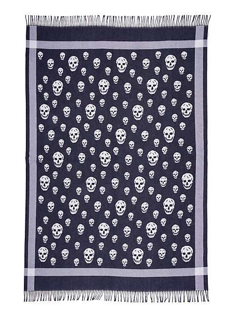 Alexander McQueen - Big Skull Wool & Cashmere Shawl