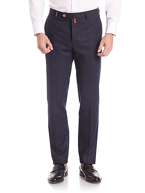 Kiton - Check Wool Pants