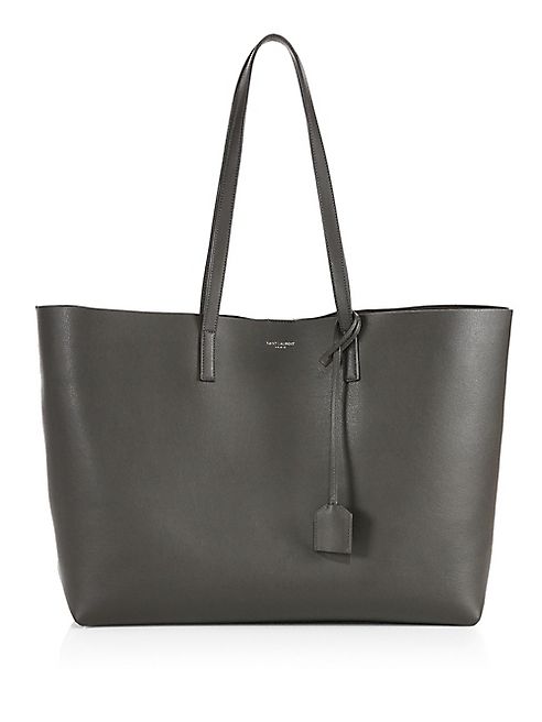 Saint Laurent - Large Leather Shopping Tote