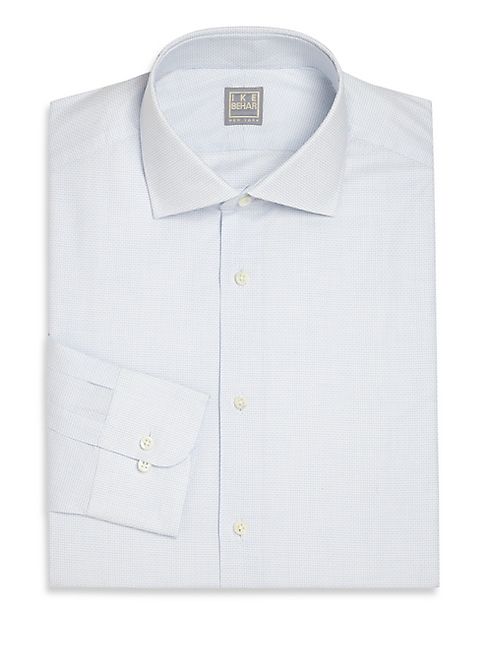 Ike Behar - Regular-Fit Microprint Dress Shirt