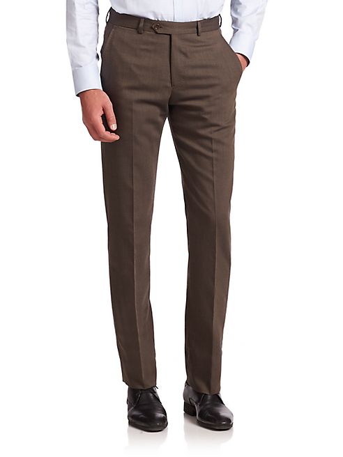 Armani Collezioni - Wool-Blend Dress Pants