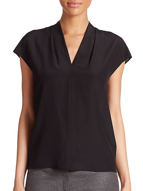 Escada - Silk V-Neck Blosue