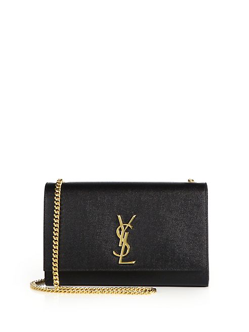 Saint Laurent - Medium Kate Monogram Leather Chain Shoulder Bag