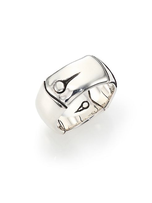 John Hardy - Bamboo Sterling Silver Wide Band Ring