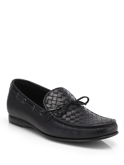 Bottega Veneta - Wave Intrecciato Leather Drivers