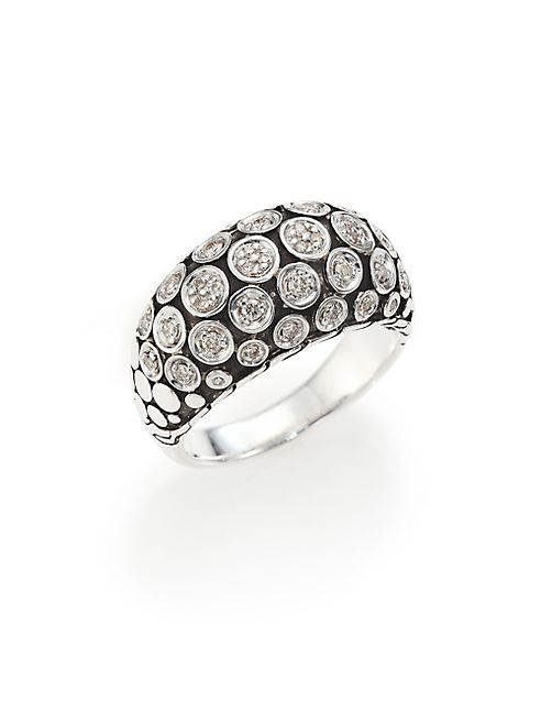 John Hardy - Dot Diamond & Sterling Silver Dome Ring