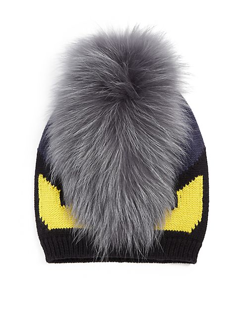 Fendi - Monster Fur-Trimmed Wool Hat