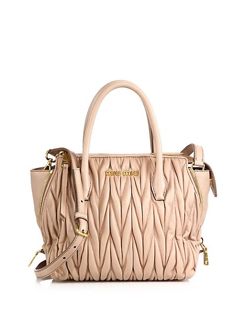 Miu Miu - Matelasse Small Zip Tote