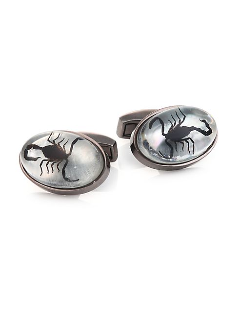 Tateossian - Scorpion & Mother-Of-Pearl Cuff Links