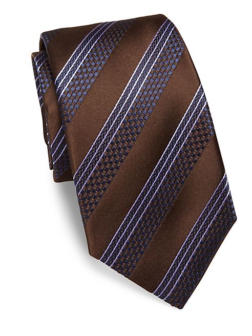 Ike Behar - Striped Silk Tie