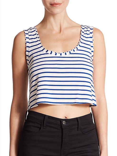 CSBLA - Rimini Striped Cropped Tank Top