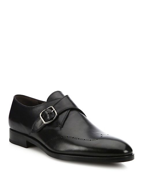 Fratelli Rossetti - Novara Perforated Single Monk Strap Dress Shoes