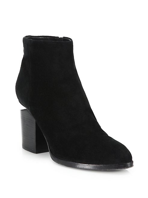 Alexander Wang - Gabi Suede Block Heel Booties