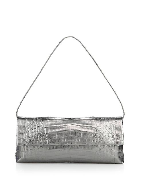 Nancy Gonzalez - Gotham Metallic Crocodile Clutch