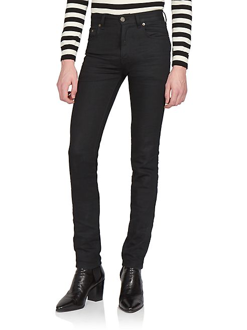 Saint Laurent - Skinny Stretch Cotton Jeans