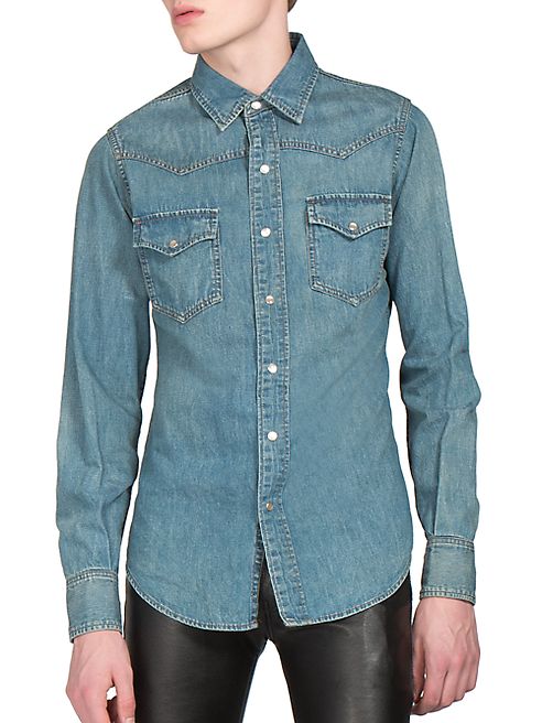 Saint Laurent - Denim Western Shirt