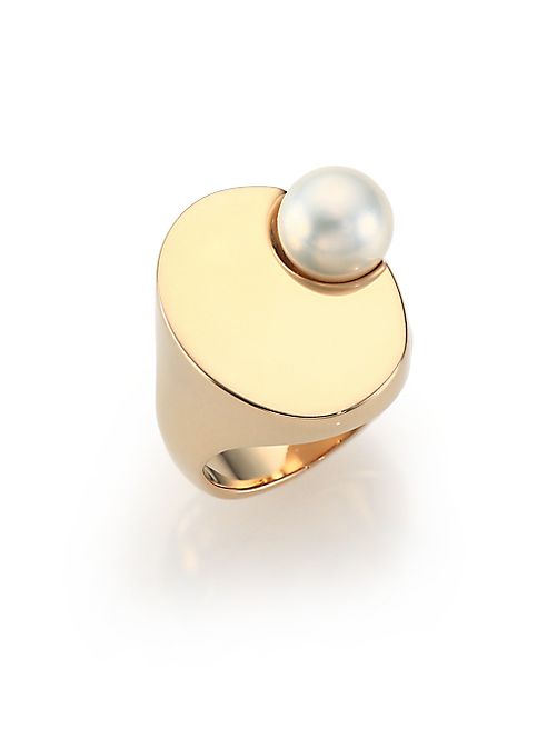 Maison Margiela - Faux Pearl Signet Ring