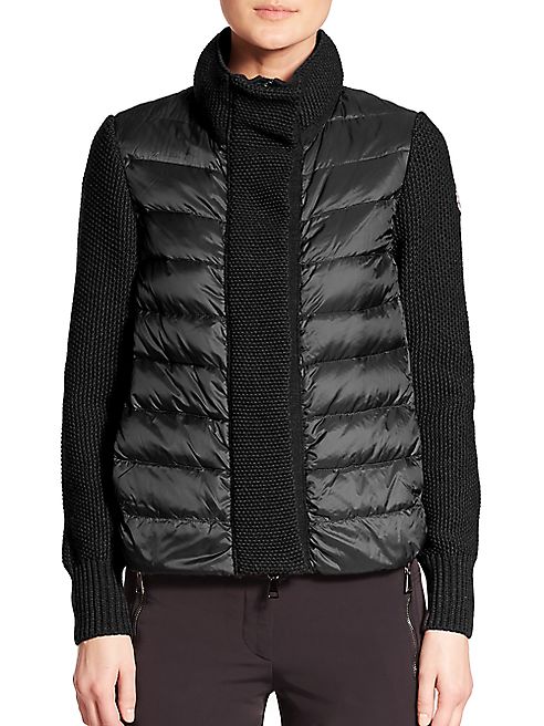 Moncler - Mixed-Media Cardigan