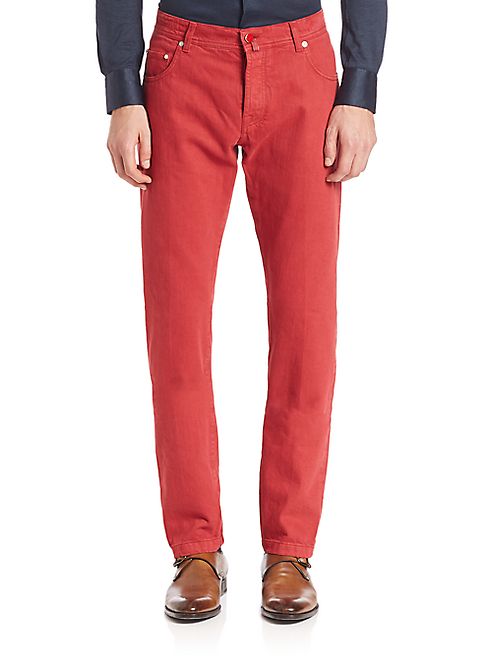 Kiton - Five-Pocket Straight-Leg Pants