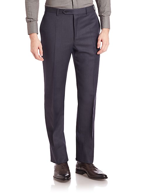 Canali - Wool Twill Trousers