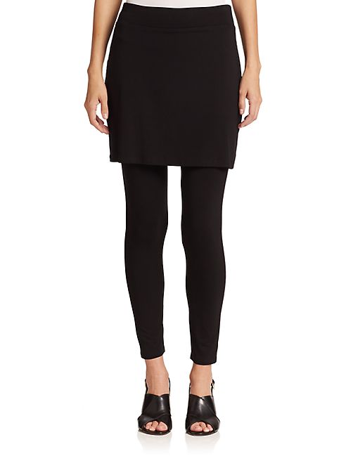 Eileen Fisher - Jersey Skirted Ankle Leggings