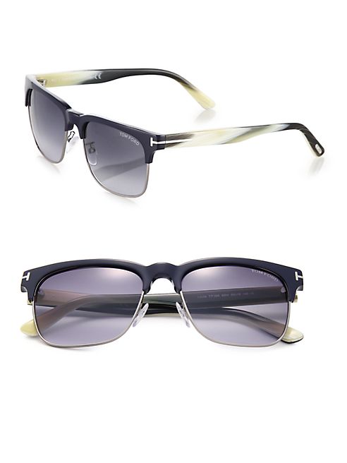 Tom Ford Eyewear - Louis 55MM Square Sunglasses