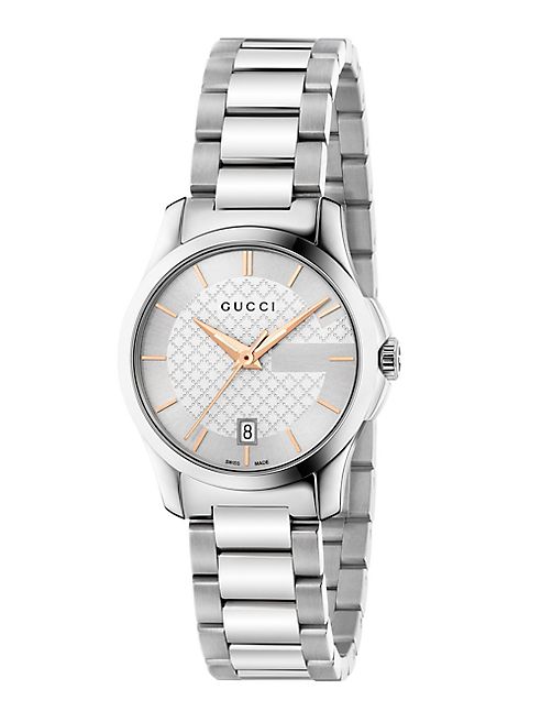 Gucci - G-Timeless Stainless Steel Bracelet Watch/Silvertone