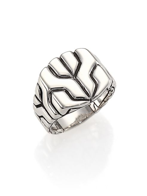 John Hardy - Classic Chain Sterling Silver Square Ring