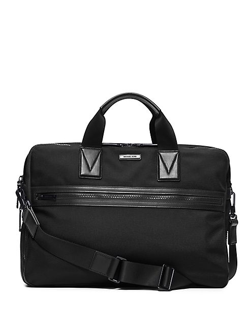 Michael Kors - Large Leather-Trim Nylon Briefcase