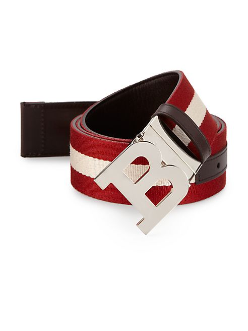 Bally - Reversible Leather-To-Canvas Belt