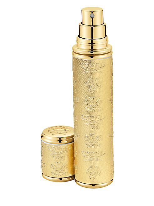 Creed - Refillable Goldtone Leather & Goldtone Trim Pocket Atomizer