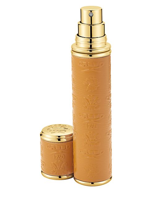 Creed - Refillable Leather & Goldtone Pocket Atomizer/Camel/0.3 oz.