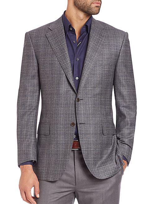 Canali - Plaid Wool & Cashmere Sportcoat