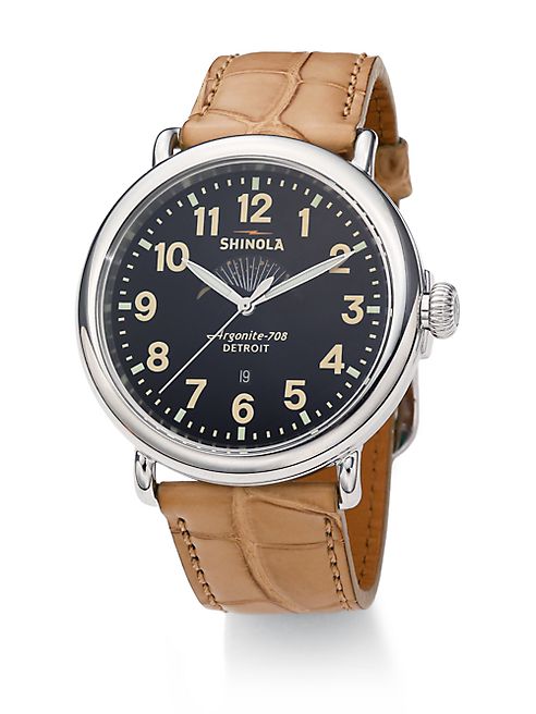 Shinola - Runwell Moon Phase Stainless Steel Watch