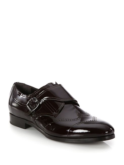 Jimmy Choo - Patent Leather Monk-Strap Shoes