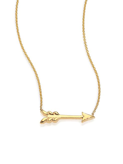 Roberto Coin - Tiny Treasures 18K Yellow Gold Arrow Necklace