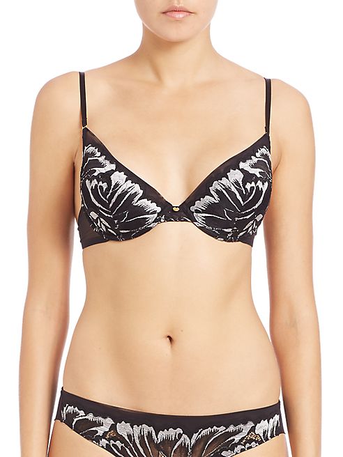 Natori Foundations - Exotic Flower Plunge Underwire Bra