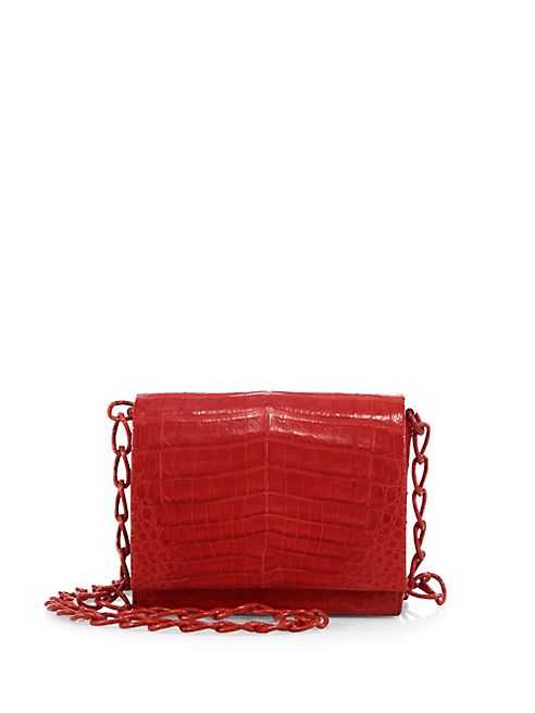 Nancy Gonzalez - Gio Crocodile Chain Crossbody Bag